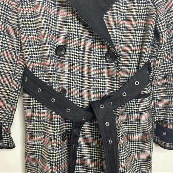 Free People Double Vision Coat Houndstooth Plaid Jacket Size XS - Picture 7 of 10
